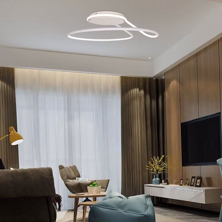 V-TAC VT-7784 Lampadario led da soffitto rotondo bianco cerchio alluminio 250mm 24W 4000K design moderno - sku 6997