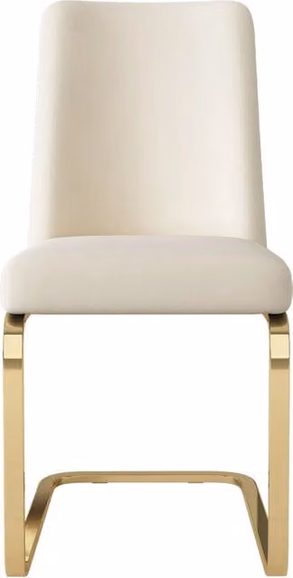 Set di 4 Sedie da Pranzo in Velluto Beige con Schienale a Diamante e Gambe in Metallo Dorato