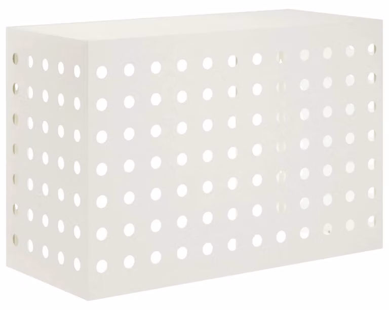 Coperchio per aria condizionata bianco 90 x 40 x 60 cm acciaio