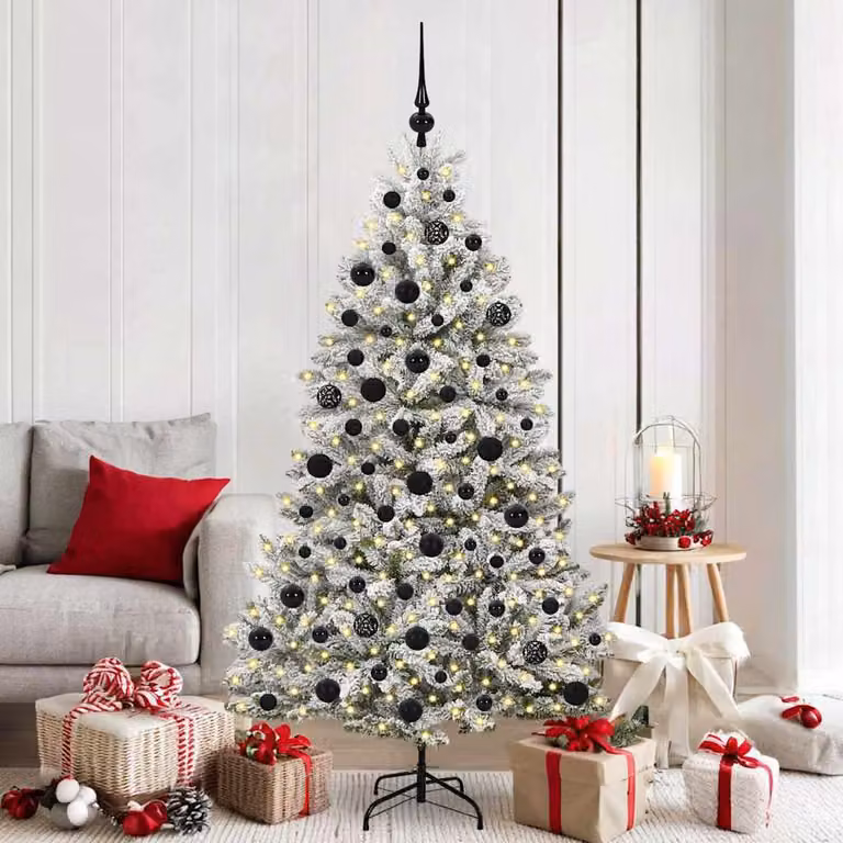 Maison Exclusive - Albero di Natale artificiale, altezza 180 cm, 300 luci, luce bianca calda