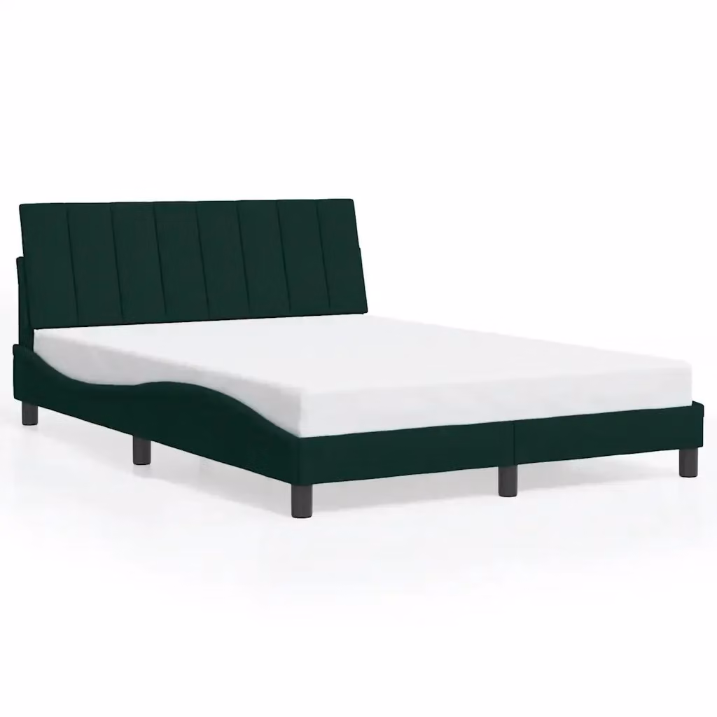 Giroletto Hanko vidaXL in Velluto Verde Scuro L/P/H: 200 x 120 x 74,5 cm – 2
