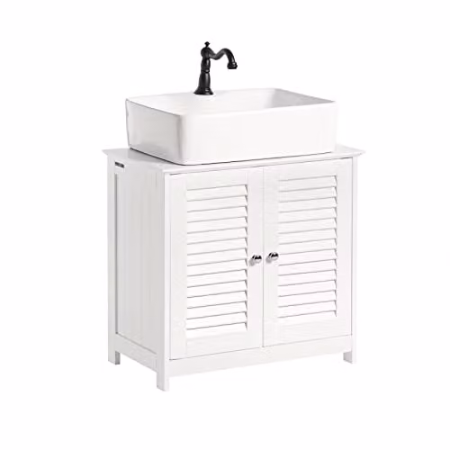 SoBuy Mobile Bagno Sottolavabo Salvaspazio con Mensole Regolabili