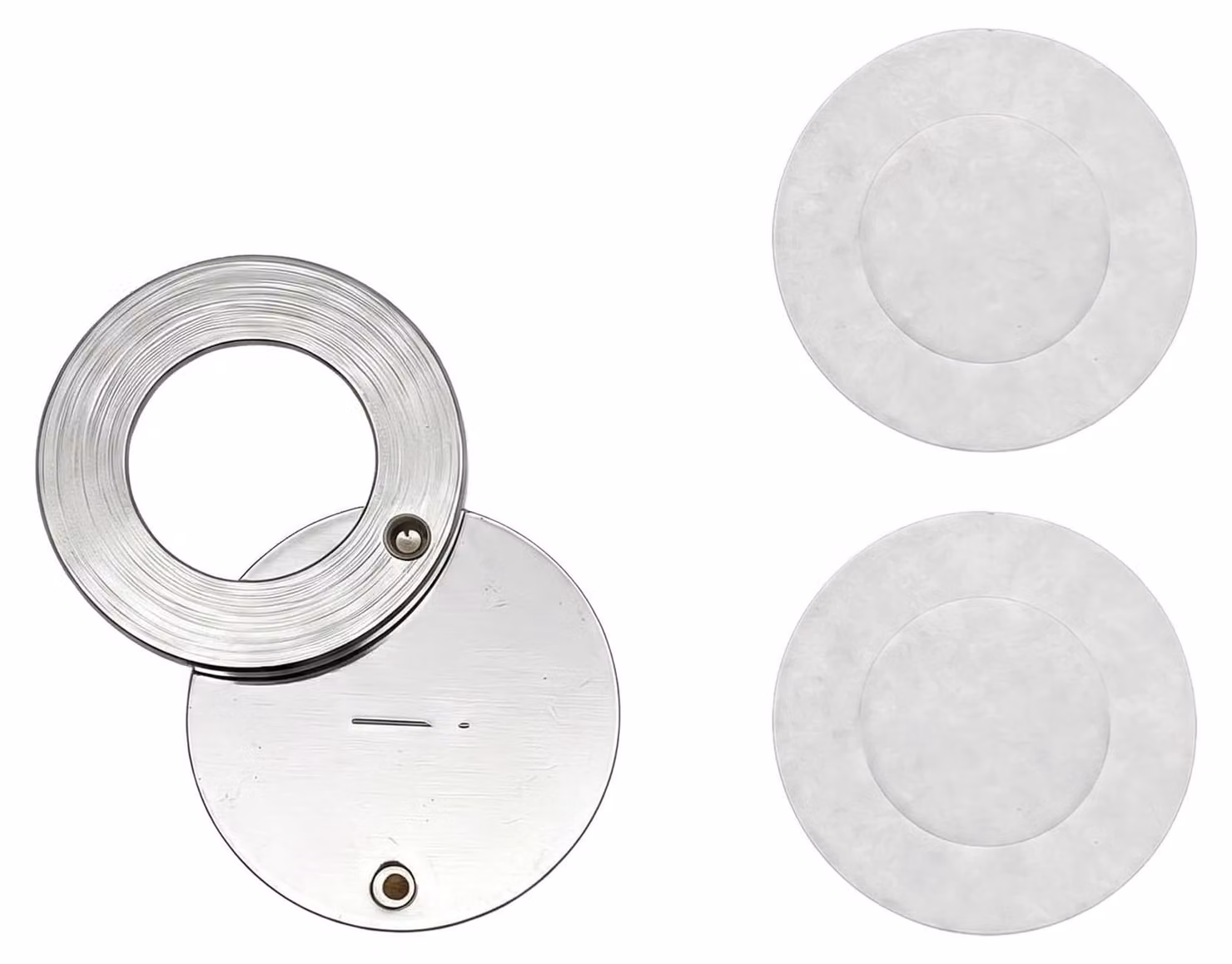 Spioncino per porte in lega di zinco, rotazione a 360°, adesivo