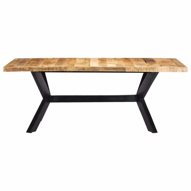 Tavolo da Pranzo 200x100x75 cm in Legno Massello di Mango