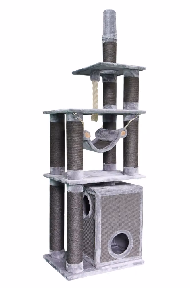 Graffiatoio NOBBY "TELDE", grigio chiaro, 232 - 252 cm