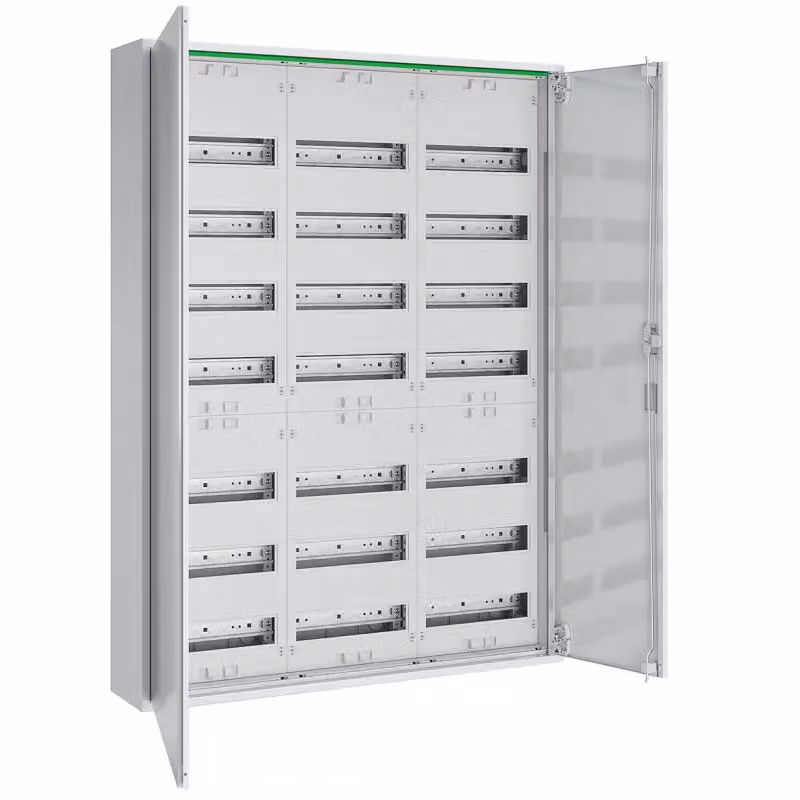 Quadro di distribuzione ABN AP D:160mm con armadio completo 3x7 file a porta intera REG ABNRM307R01