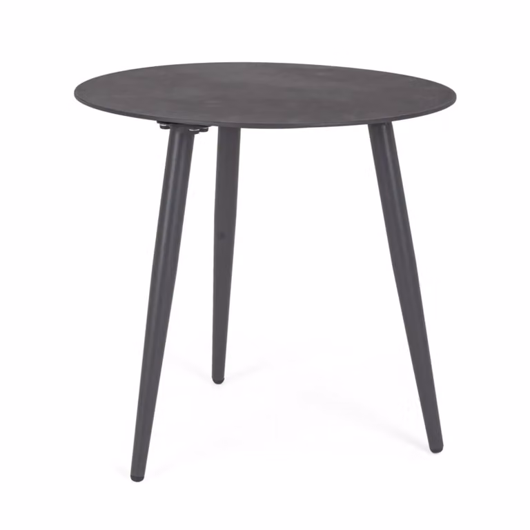 Tavolino rotondo da giardino FARO in alluminio antracite verniciato a polvere, Ø50 cm