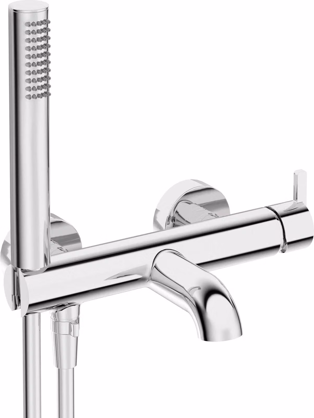 Bath mixer with shower set