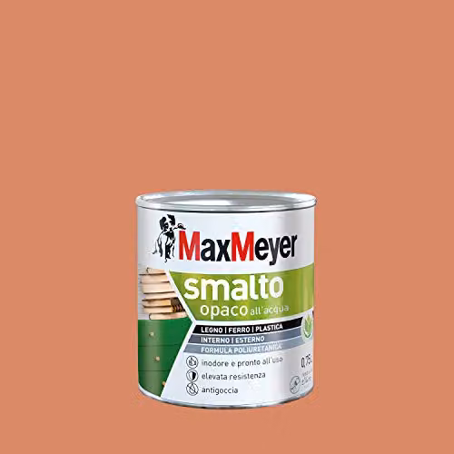 MaxMeyer Smalto Opaco all'acqua Poliuretanico Arancio Ace 0,75 l
