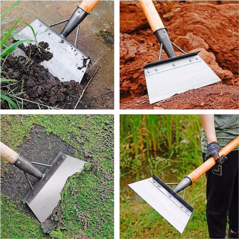 Pala multifunzione per giardino e terrazzo – pala da neve con guanti – erogatore per rimuovere le erbacce – 23 cm