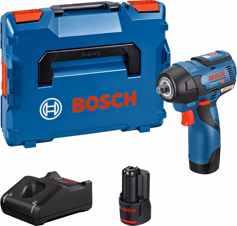 Bosch Professional GDS 12V-115 Impact Wrench + 2 x 3.0Ah Batteries + L-BOXX - 06019E0103