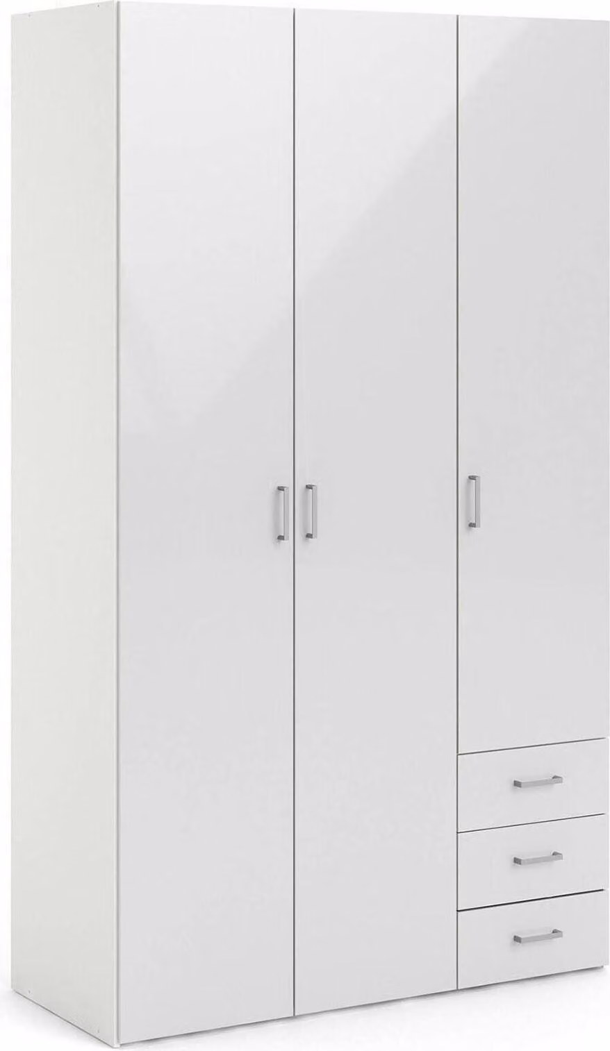 Armadio Space 70409 bianco/bianco lucido