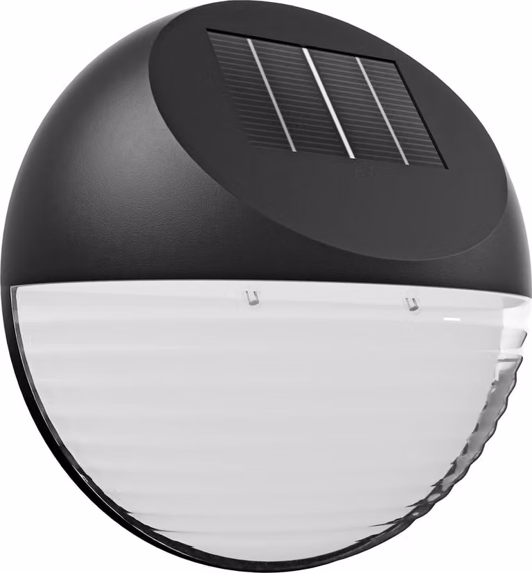 Luci da parete solari a LED, confezione da 6, sensore crepuscolare automatico
