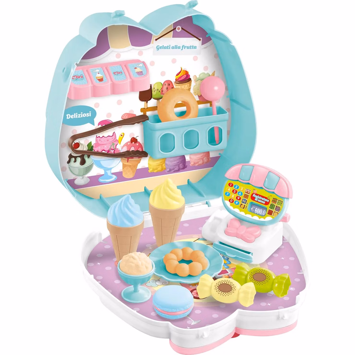 TU GIOCHI Mini Borsetta da dessert multicolore con 22 pezzi