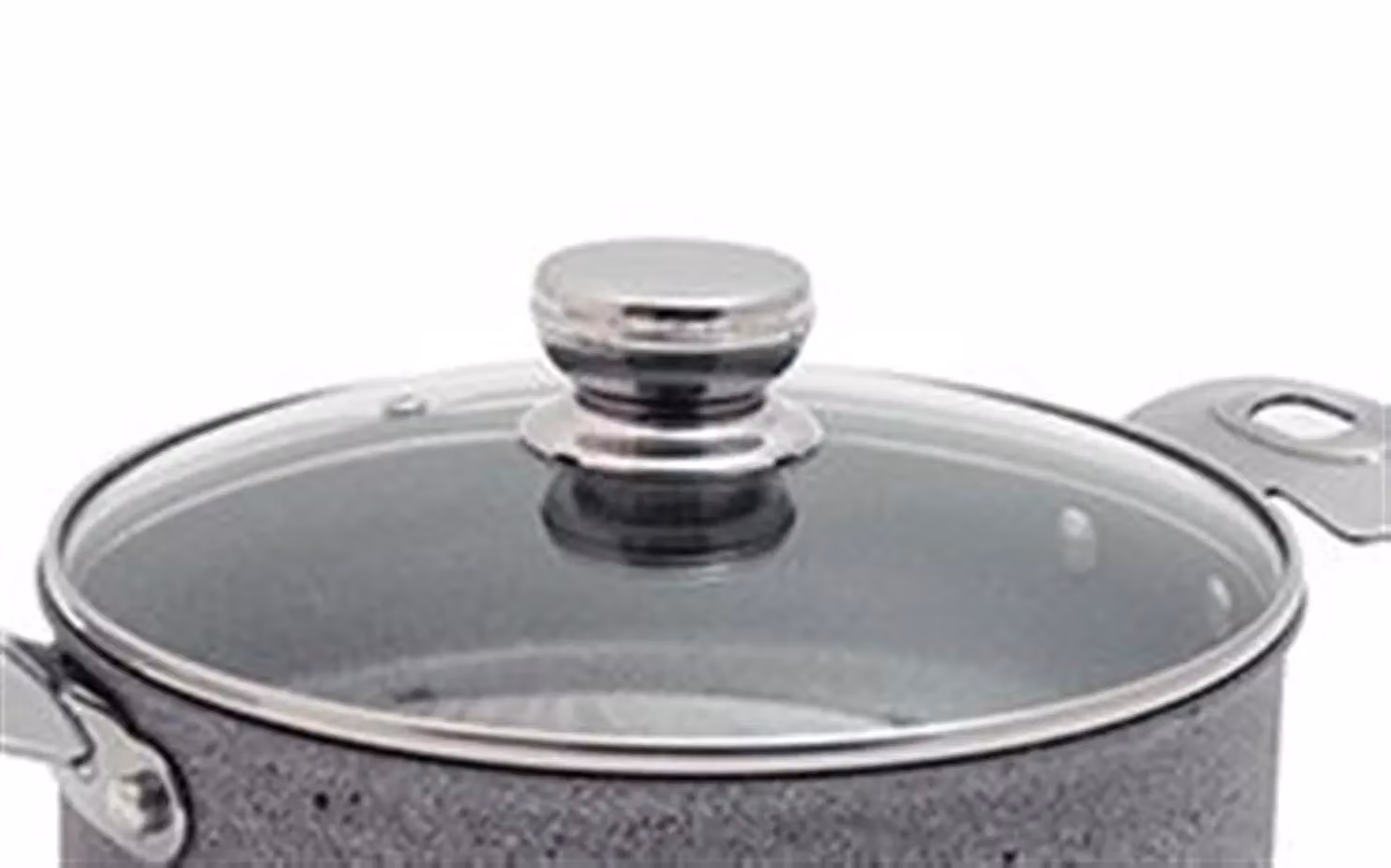 Coperchio in vetro con valvola linea Ferrara, diam. 24cm