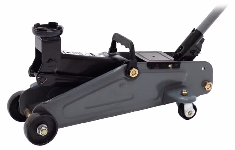 Sollevatore idraulico da 1,5 tonnellate, con un'altezza di sollevamento da 135 a 305 mm, colore grigio