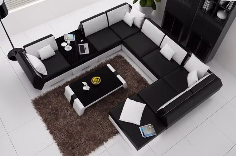 Polster Garnitur Sofas Couchen Sofa Couch Wohnlandschaft Eckgarnitur Ecksofa