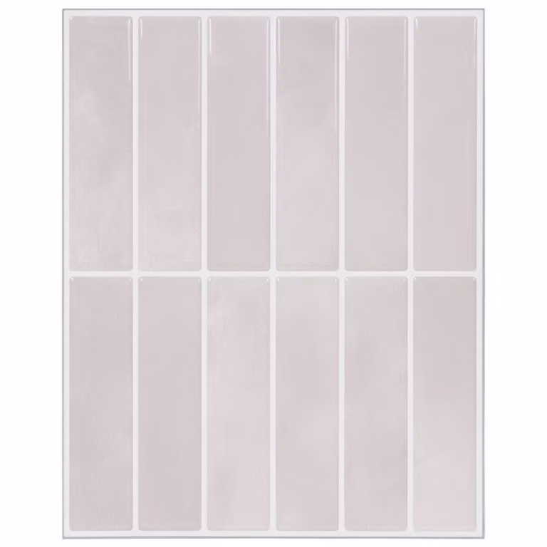 Set di 20 piastrelle rettangolari vidaXL beige effetto lucido per parete in cucina o bagno L: 29 cm, P: 23 cm, H: 0,08 cm