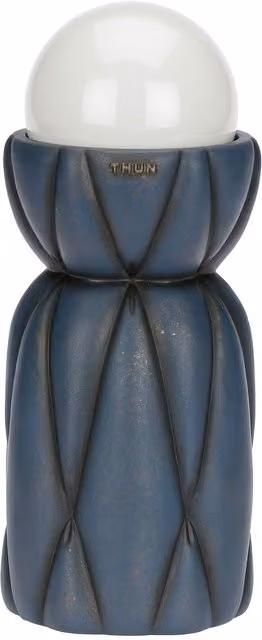 Lampada da tavolo Plumé THUN in ceramica blu e bianca