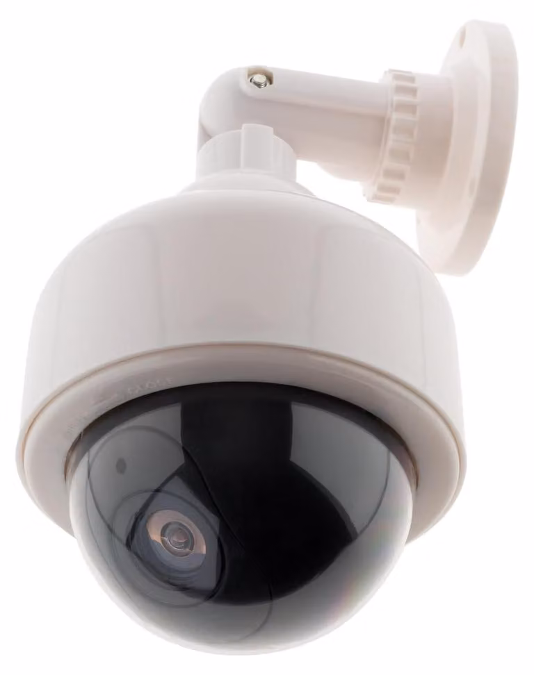 Otio Dummy Telecamera di sorveglianza Webcam a LED Cuffie con microfono Simulacro video