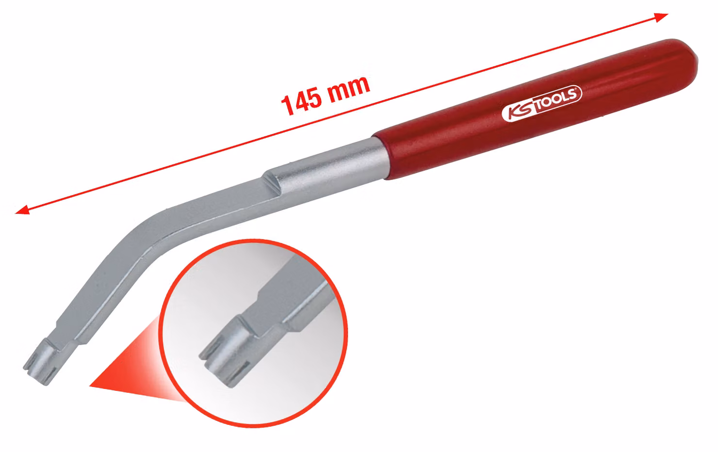 KS TOOLS Attrezzo per la regolazione dell'ugello di lavaggio per Opel 145 mm - 140.2359