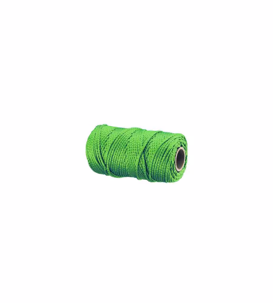 Treccia per veneziana in polipropilene  3 mm. verde chiaro 20 mt.