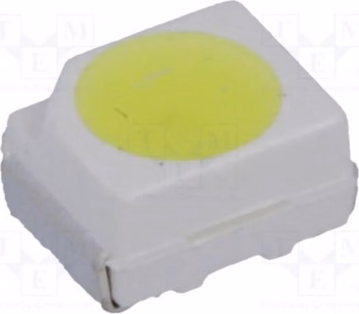 2 LED SMD 3528, PLCC2, 1560÷1900 mcd, bianco freddo, 10000K, 120°, 20mA, OSW5DLS1C1A, diodo LED
