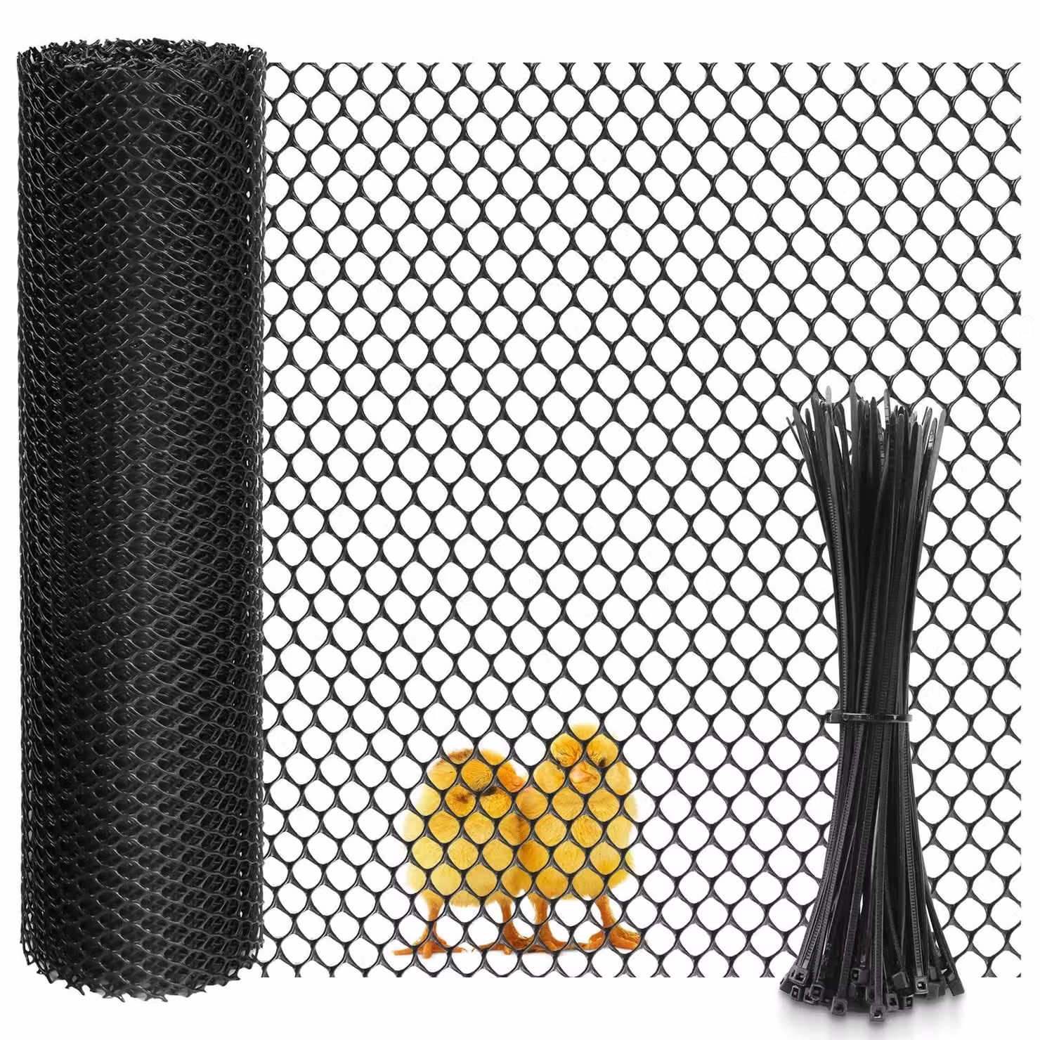 Elzusha - Rete in plastica per pollaio, 40 cm x 9 m