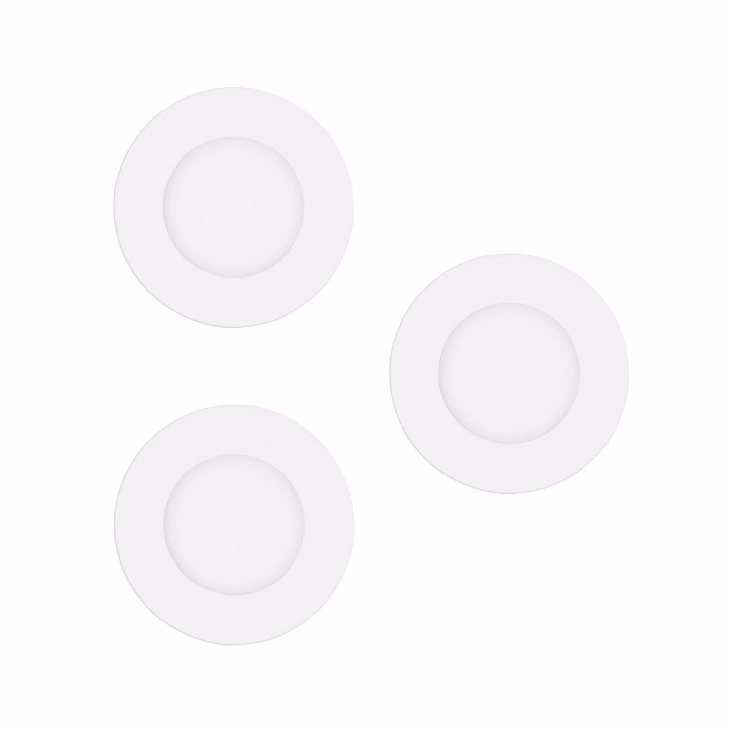 EGLO connect Luci LED da incasso Fueva-Z, bianche, set 3 dimmerabile, Bianco / Opale, Soggiorno / Sala da pranzo, Metallo, Moderno