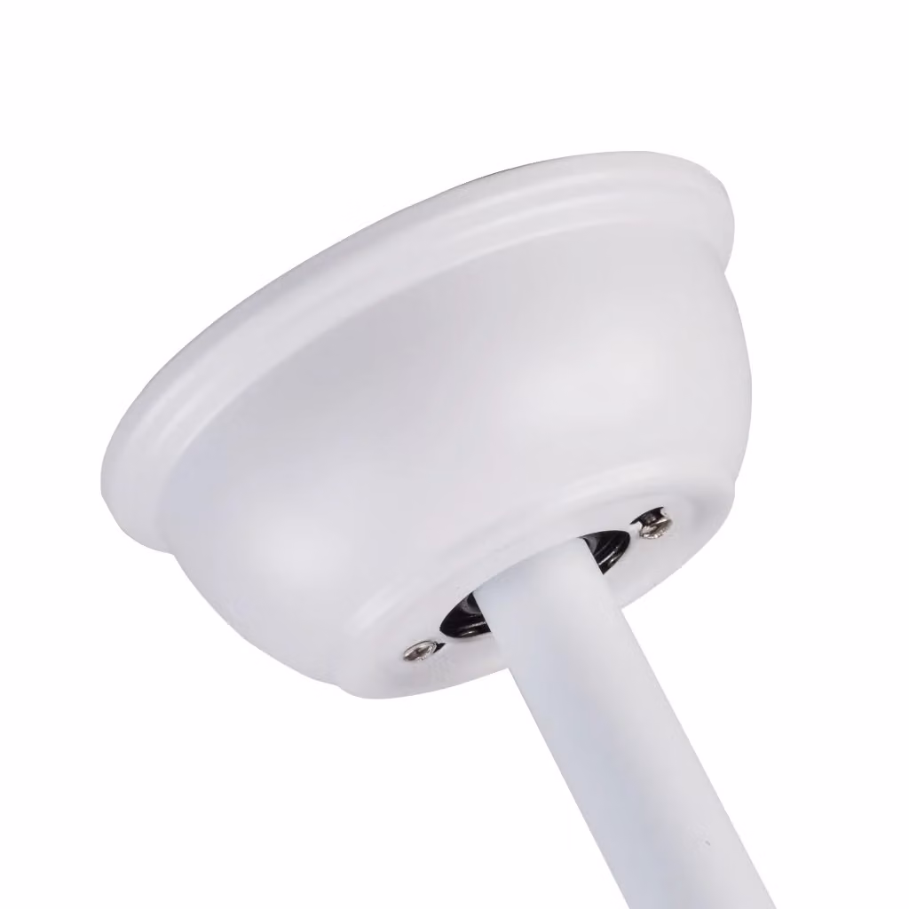Ventilatore da soffitto Minimal con illuminazione dimmabile 3CCT, pale in legno massello naturale, colore bianco, telecomando, 6 velocità, reversibile e timer, 107 cm – 2