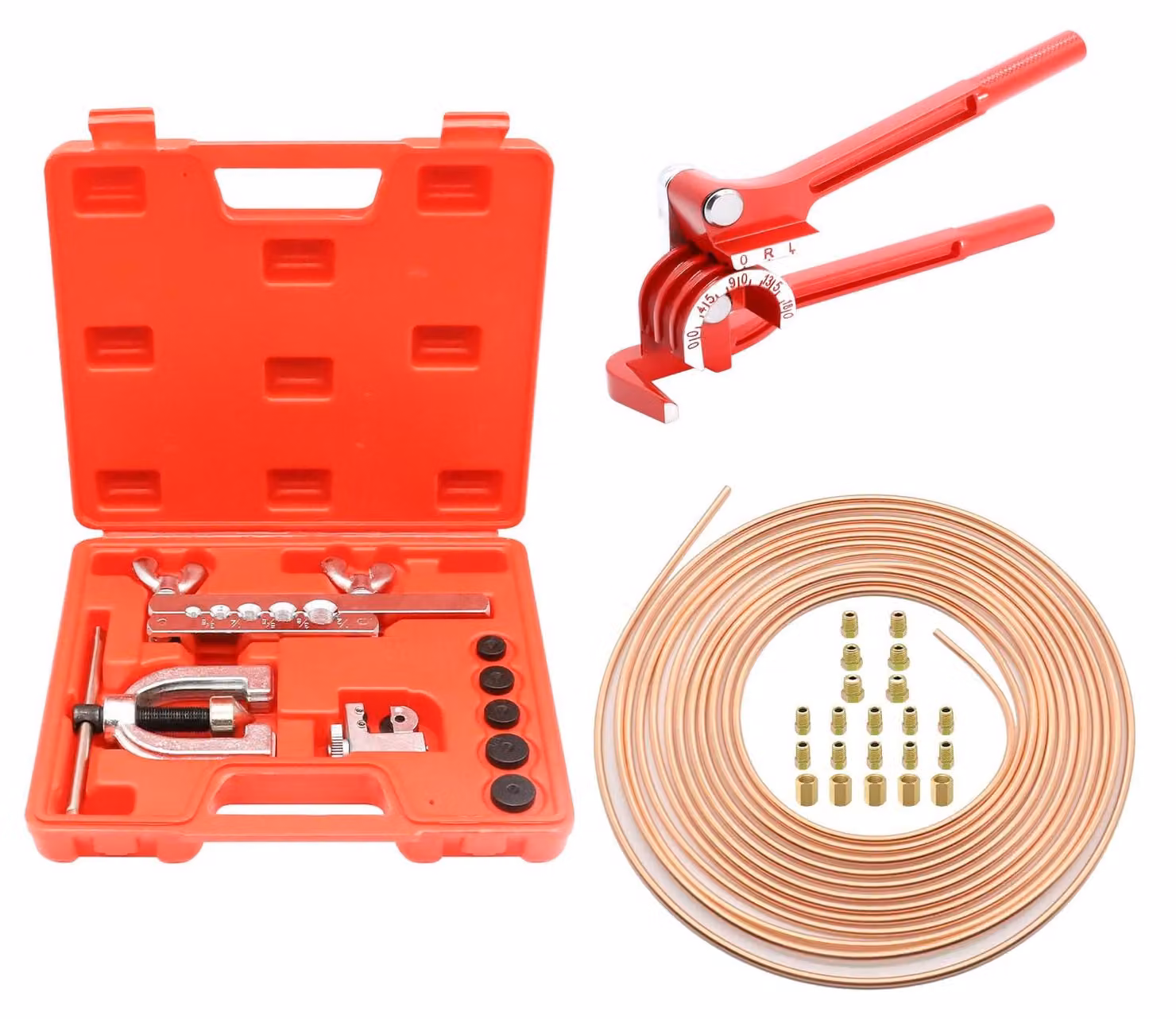 Omgoods - Kit di strumenti per la rimozione dei tubi freno - Include 7,62 metri di tubo freno