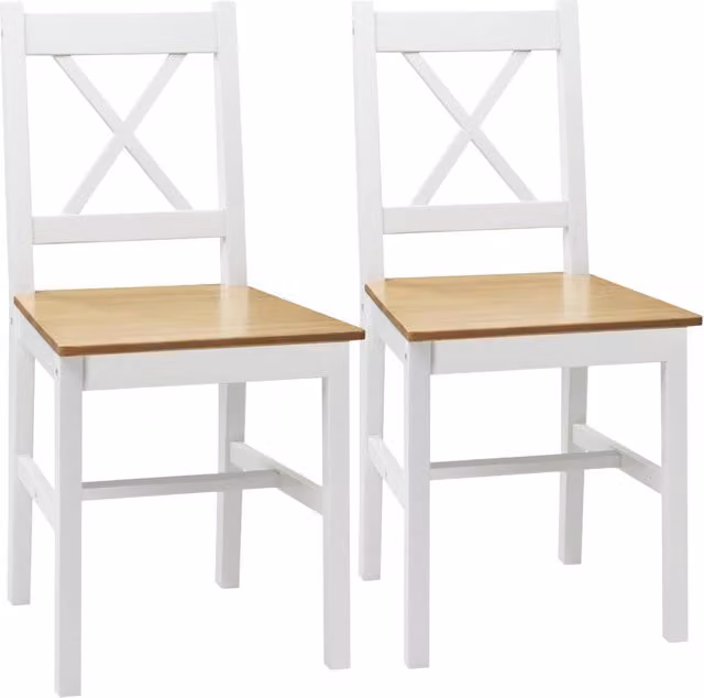 Sedia da pranzo ¨C zephmum ¨C bianco e legno massello