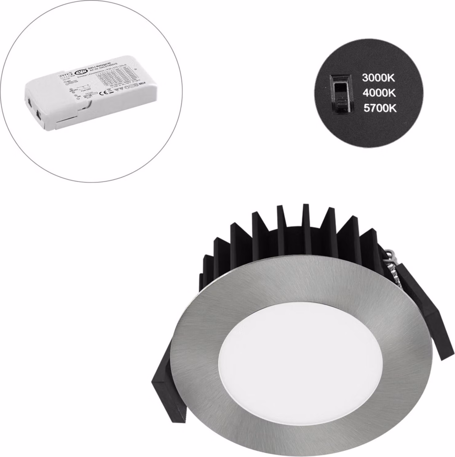 EVN LED plafoniera da incasso SOLIDO68 3000-4000-5700K