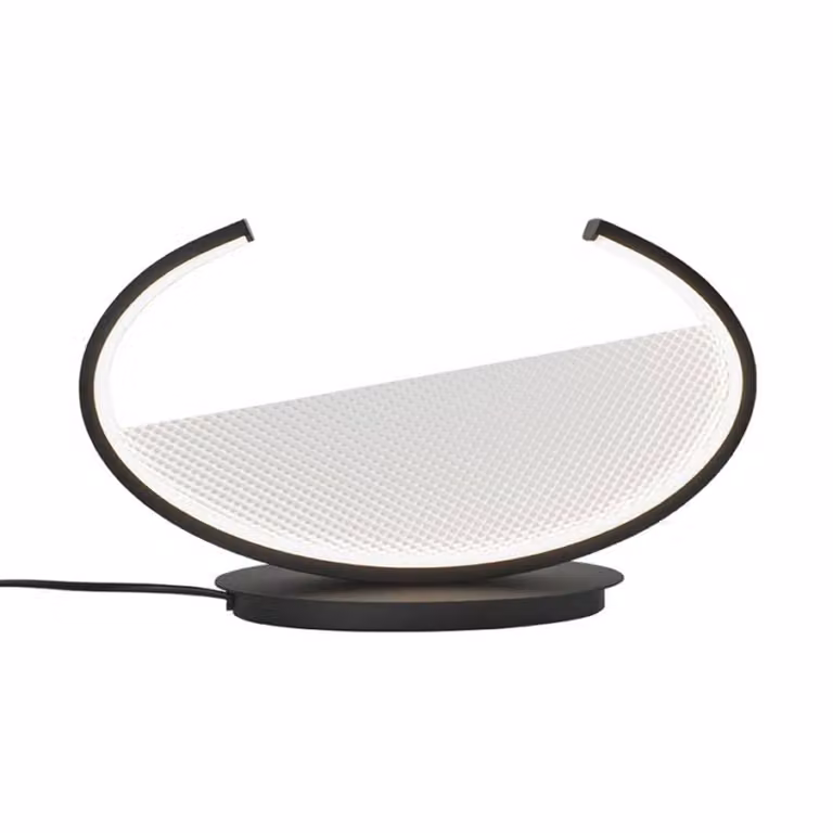 Viokef Lampada da tavolo a LED Adele, Nero, Soggiorno / Sala da pranzo, Alluminio, Moderno, Lampada da tavolo LED