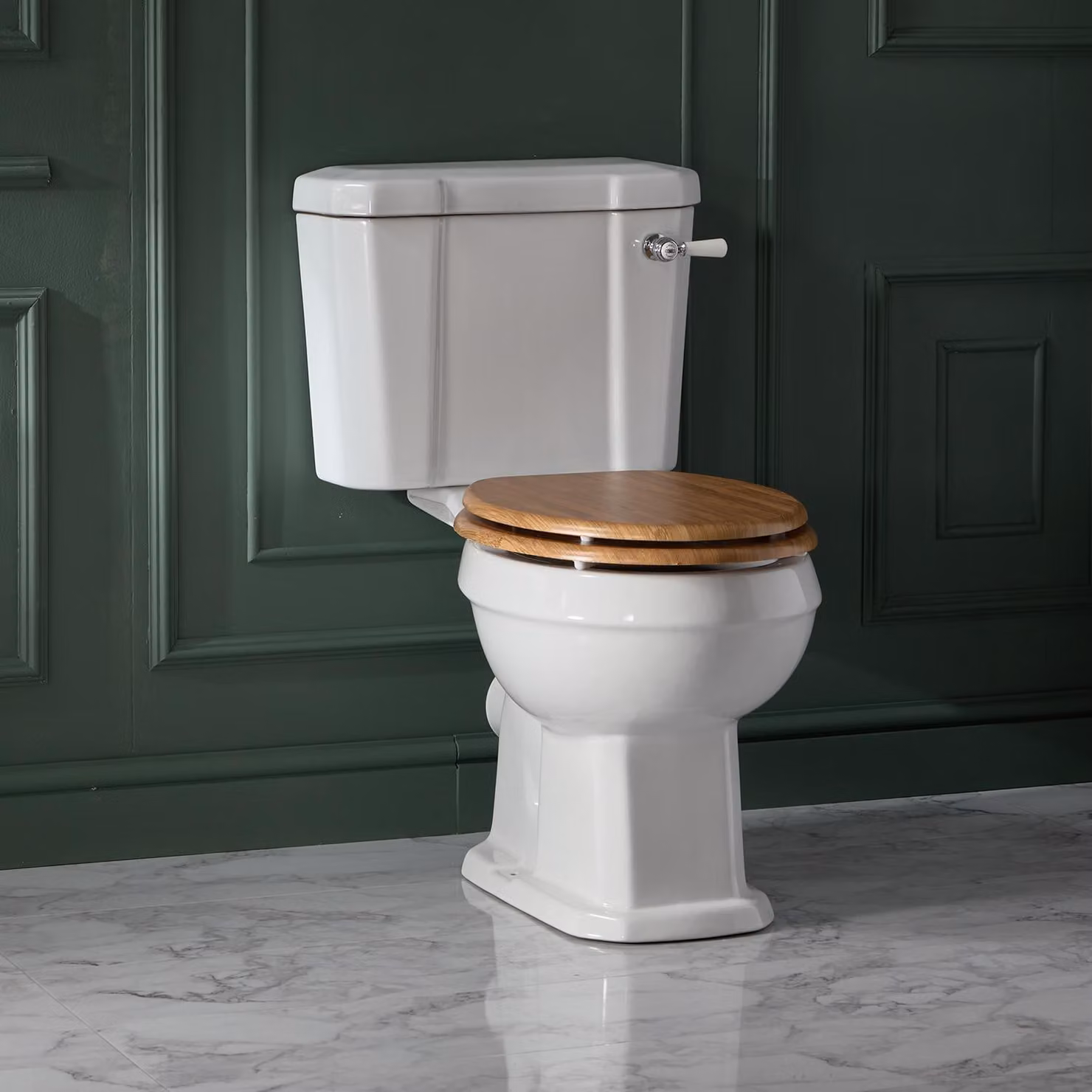 WC Monoblocco Tradizionale con Cassetta- Sedile Rovere - Richmond