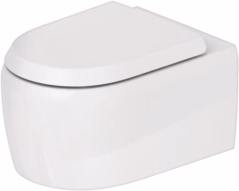 WC suspendu Duravit Collection One, chasse d'eau basse, 385x570x360mm, sortie : horizontale, rimless, fixation cachée, 2583092000, 2583092000