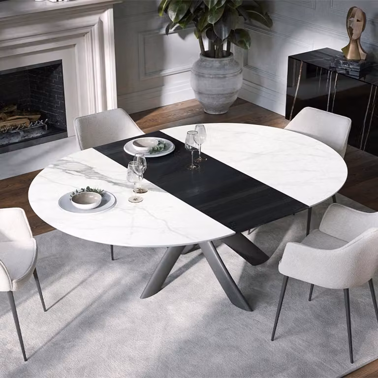 Tavolo Style Round Ext Tonin Casa allungabile