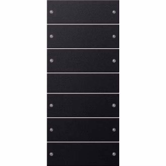 Set di bilancieri 6f. (3+3) nero/laccato - Controllore tattile nero per domotica KNX 2186005