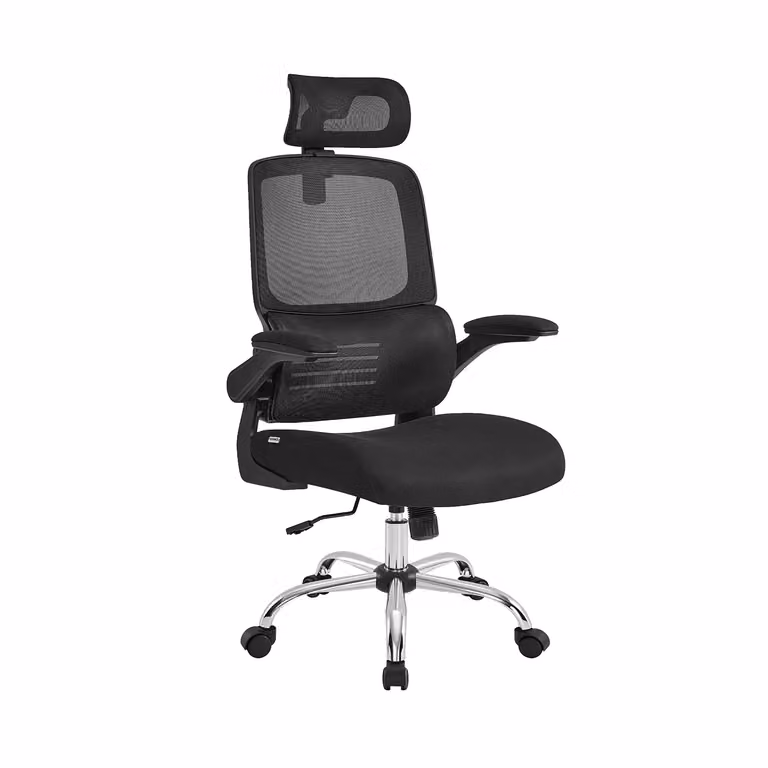 Sedia da Ufficio Ergonomica Scrivania Regolabile Inclinabile, Nero Inchiostro