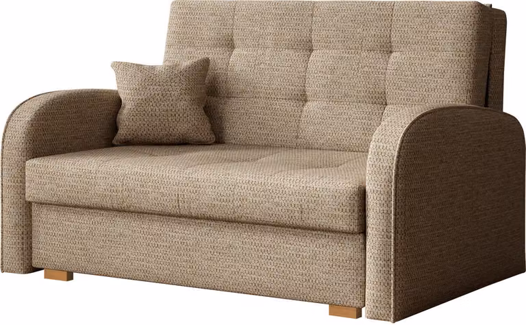 Divano letto Mirjan24 modello Viva Gold II, con contenitore per biancheria, divano imbottito con funzione letto, prodotto dal marchio (Aragon 14)