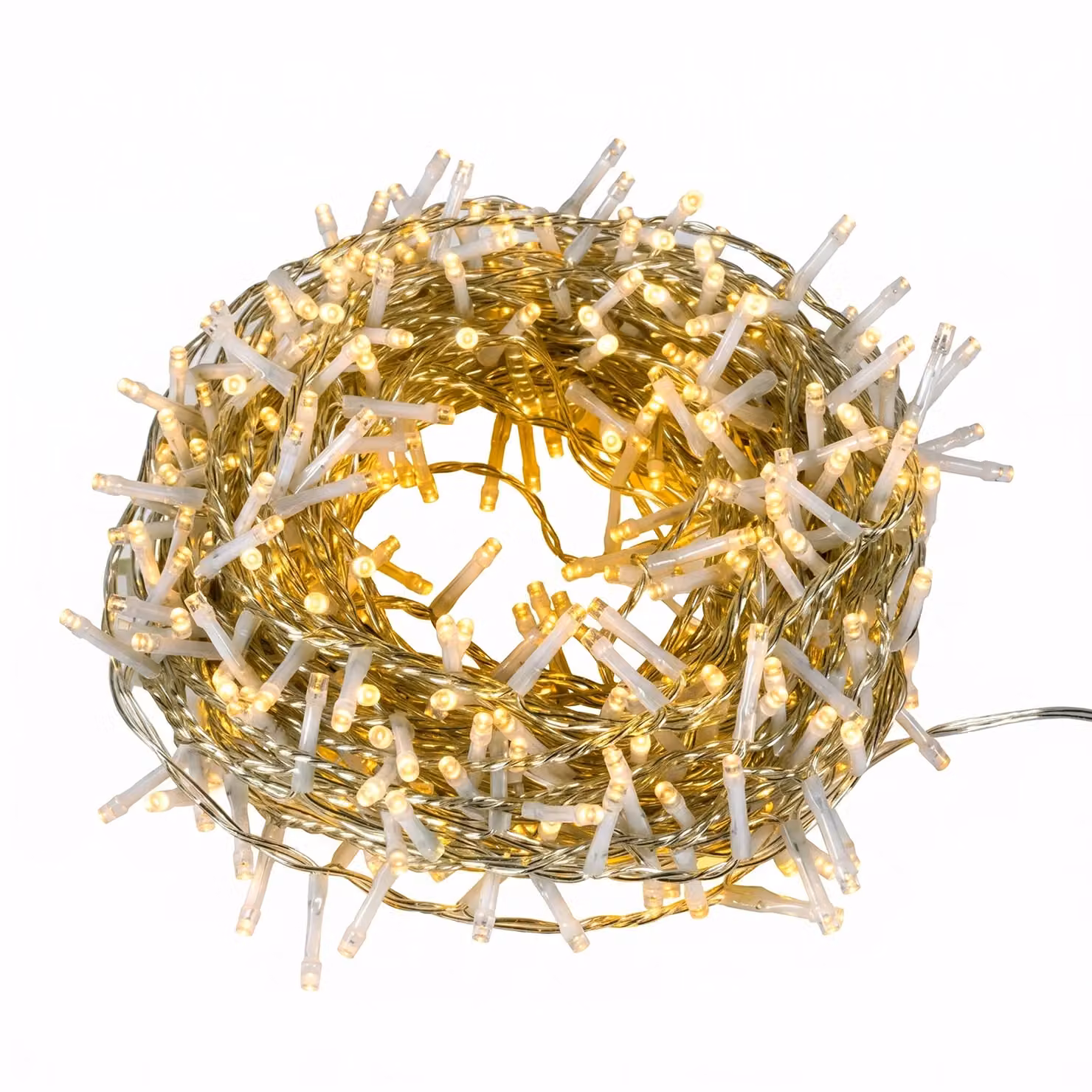 Catena Luminosa Dictrolux con 180 LED Bianco Caldo, Lunghezza: 7,2 m – 2