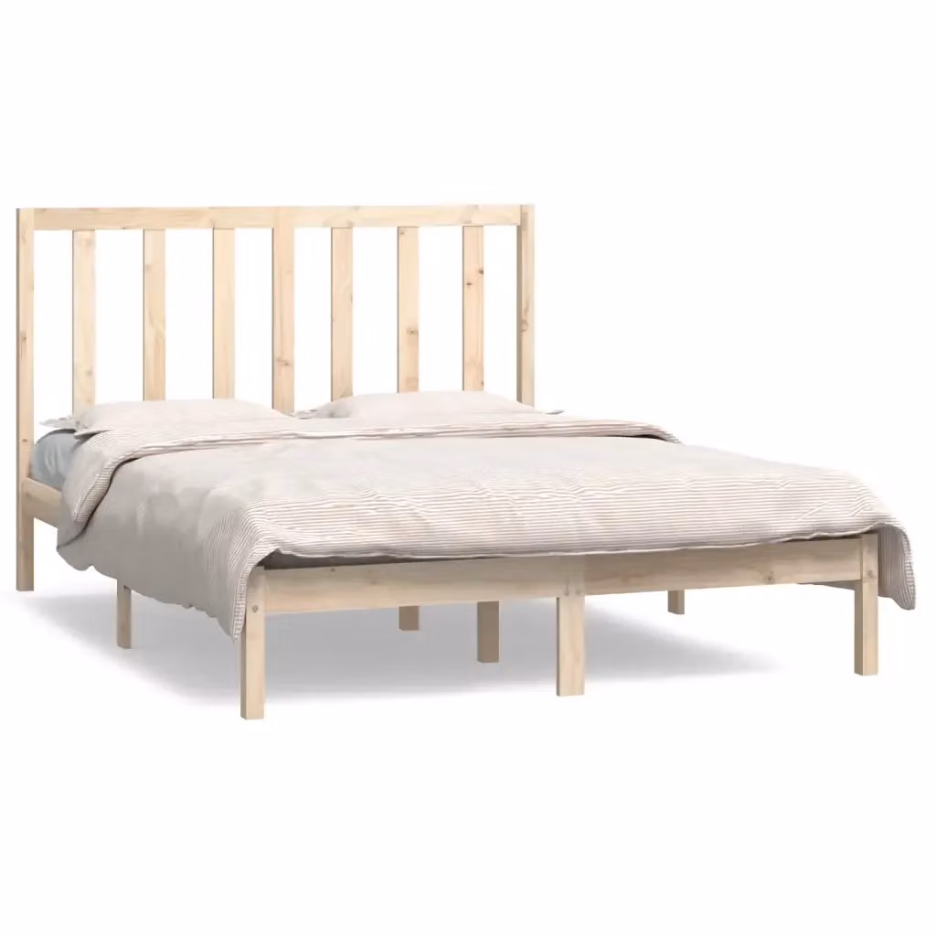 Giroletto vidaXL in legno massello di pino senza materasso L/P/H: 195.5 x 140.5 x 31 cm – 2