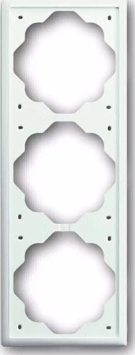 Telaio triplo studio bianco opaco, imp - Telaio 3-gang bianco 1723-774