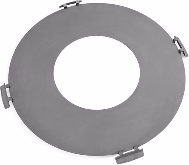 Barbecue Piastra per braciere in acciaio inox da 98 cm con 4 manici