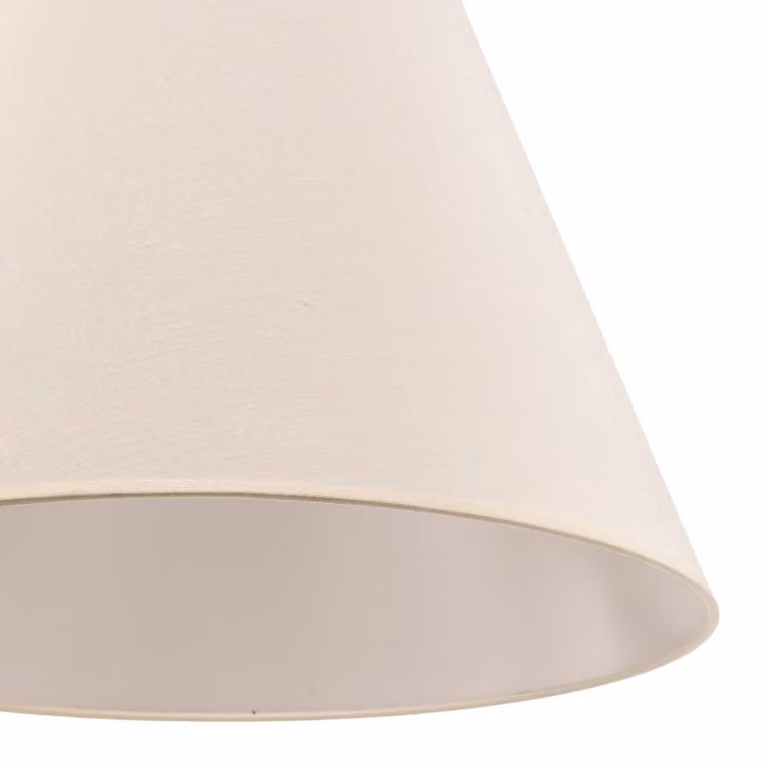 Paralume Anna lampada sospensione ecrù/strutturato Duolla, Crema / Ambra, Tessuto / Stoffa / Seta