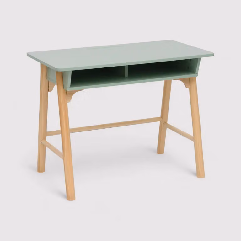 Luan - Scrivania Montessori verde acqua in stile scandinavo