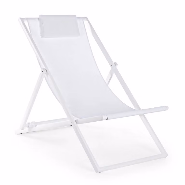 Set di 4 sdraio TAYLOR bianco