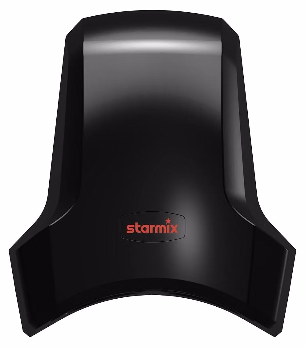 Asciugamani elettrici a infrarossi, 1000 W, colore nero, materiale: plastica ABS