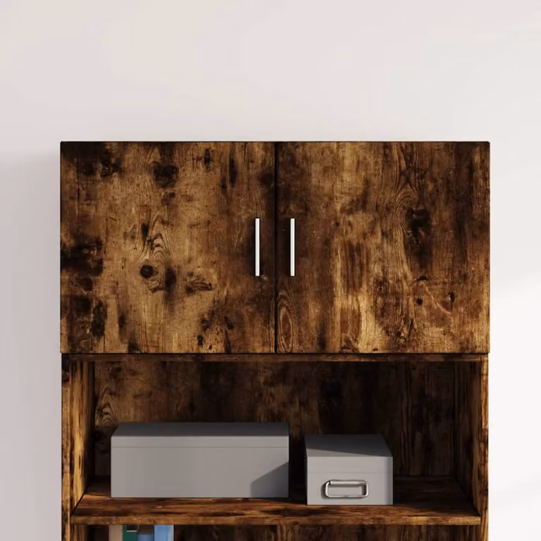 Mobile a parete vidaXL in legno Rovere Fumo, L 80 x P 42,5 x H 40 cm