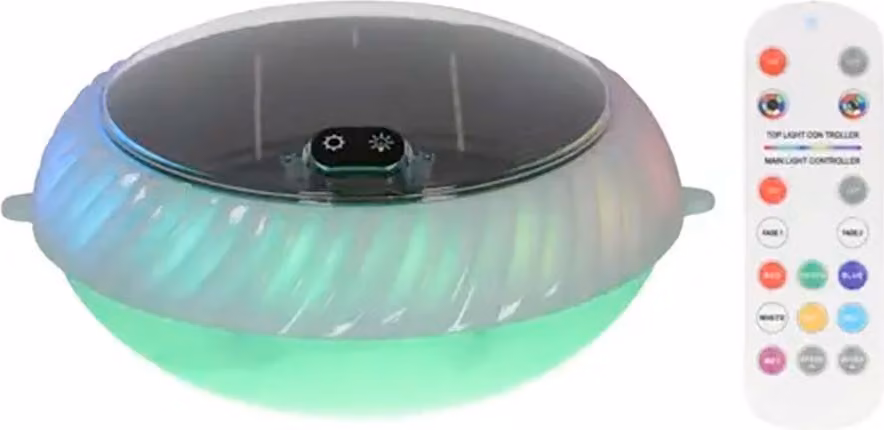 lampada solare galleggiante con 20 LED, 70 lm, IP68 e 10 funzioni